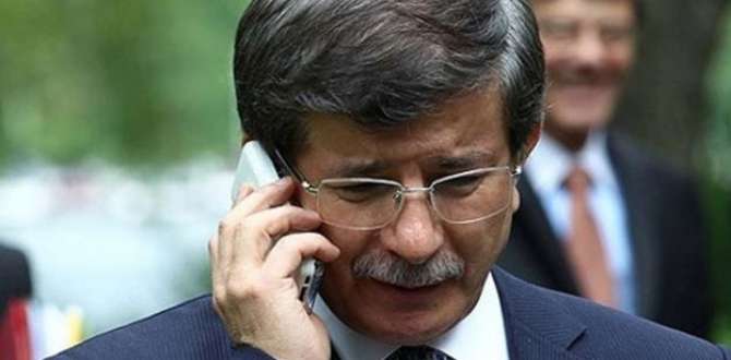 Davutoğlu’ndan şehit polis memuru Demirkan’ın eşine taziye telefonu