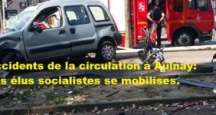 Accidents de la circulation à Aulnay:Les élus socialistes se mobilises
