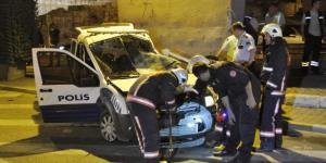 Polis aracı kaza yaptı: 1 şehit, 2 yaralı