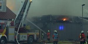 Almanya’da korkutan yangın