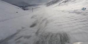 Kar fırtınası böyle görüntülendi