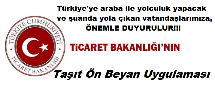 Taşıt ön beyan uygulaması_ pimg radio- info flashaber