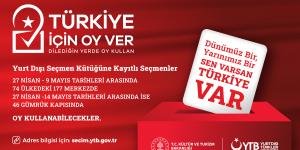 27 Nisan 9 Mayıs arası, yurtdışında Türkiye için oy ver.